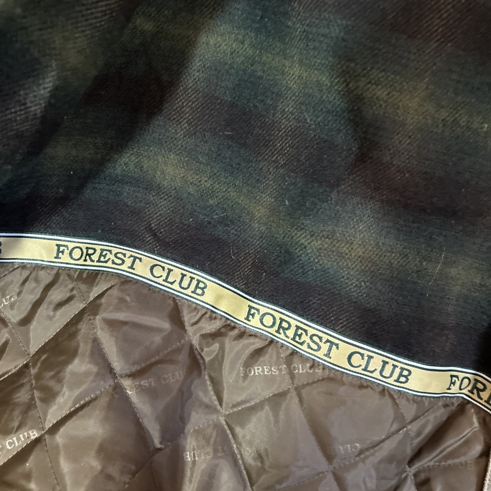 Forest Club Large Tan Canvas Bomber Jacket By Rainforest - Picture 6 of 6